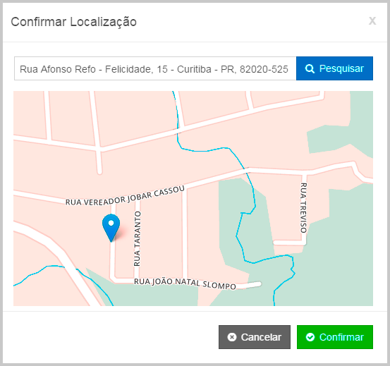 Confirmação de Endereço